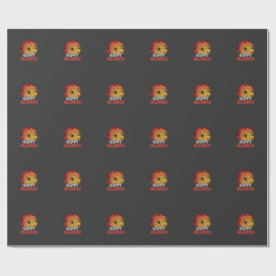 Fröhliches Halloween Spinnennetz Vektordesign Geschenkpapier