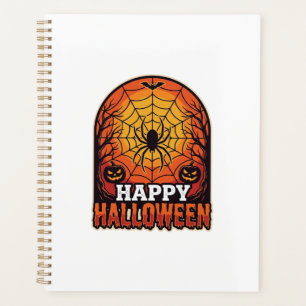 Fröhliches Halloween Spinnennetz Vintage Gravur De Planer