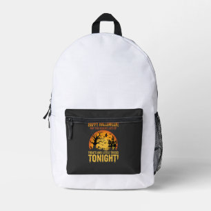Fröhliches Halloween Spukhaus Süßigkeiten oder Sau Bedruckter Rucksack