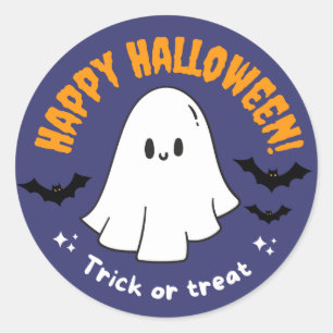 Fröhliches Halloween-Süßes-oder-Saures-Verpackungs Runder Aufkleber