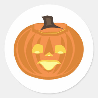 Fröhliches Halloween-Thema  Runder Aufkleber