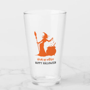 Fröhliches Halloween Trinkt auf Hexen Party-Trank Glas
