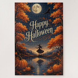 Fröhliches Halloween Verzauberter Herbst-Kürbis