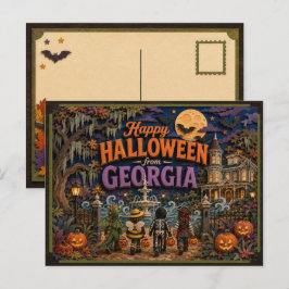 Fröhliches Halloween von Georgia Kids Postkarte