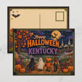 Fröhliches Halloween von Kentucky Kids Postkarte
