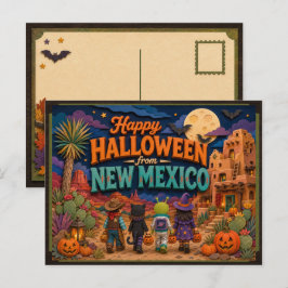 Fröhliches Halloween von New Mexico Kids Postkarte