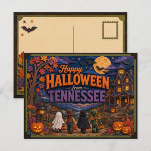 Fröhliches Halloween von Tennessee-Kindern Postkarte