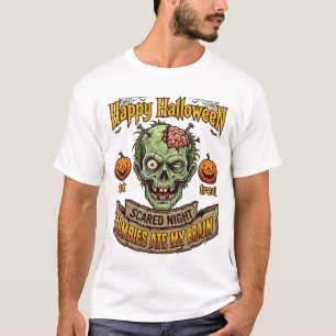 Fröhliches Halloween Zombies haben Zombie-Kopf-Pum T-Shirt