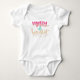 Fröhliches & Helles Weihnachts-Baby-Body Baby Strampler