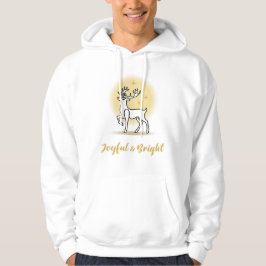 Fröhliches & Helles Weihnachtsrentier Hoodie