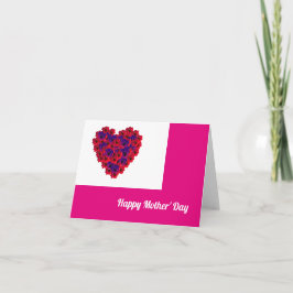Fröhliches Herz am Muttertag Karte