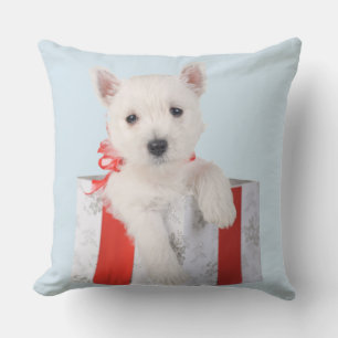Fröhliches Hundeweihnachten Wurfkissen Kissen