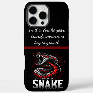 Fröhliches Jahr der Schlangenfeier iPhone 16 Pro Max Hülle