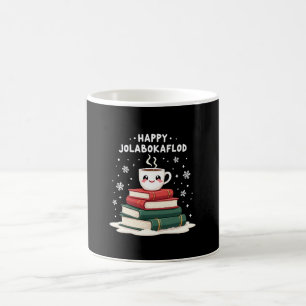 Fröhliches Jolabokaflod-Familienfeier-Geschenk Kaffeetasse