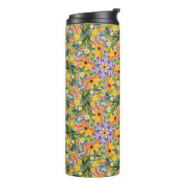 Fröhliches Kaleidoskop Thermosbecher