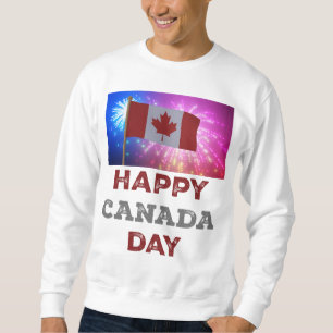 Fröhliches Kanada-Tag-Feuerwerk Sweatshirt