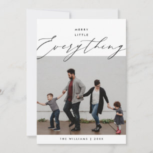 Fröhliches kleines Alles, Familienfoto-Overlay Feiertagskarte
