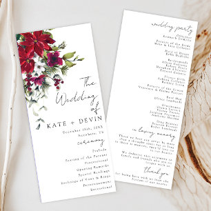 Fröhliches kleines Hochzeitsprogramm
