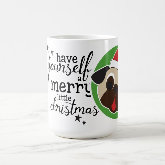 Fröhliches kleines Weihnachtskitz Sankt Kaffeetasse (Mittel)