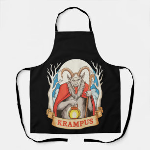 Fröhliches Krampus Monster Weihnachten Xmas Santa Schürze