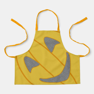 Fröhliches Kürbiskostüm-Design Halloween Orange Schürze