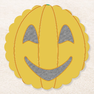 Fröhliches Kürbiskostüm-Design Halloween Orange Untersetzer