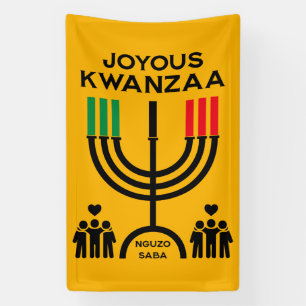 Fröhliches Kwanzaa Banner