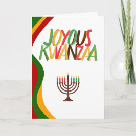 Fröhliches Kwanzaa Feiertagskarte