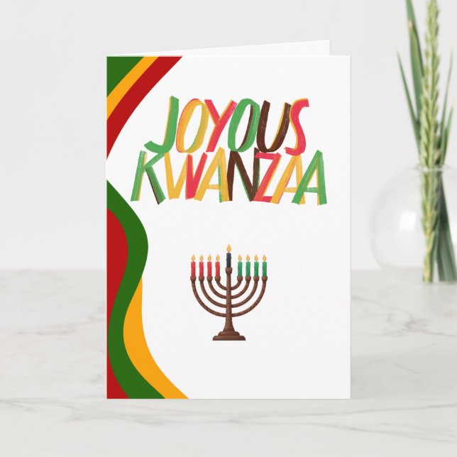 Fröhliches Kwanzaa Feiertagskarte (Vorderseite)