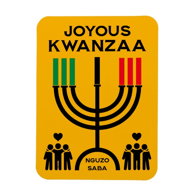Fröhliches Kwanzaa Magnet (Vertikal)