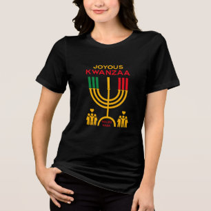 Fröhliches Kwanzaa Tri-Blend Shirt