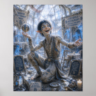 Fröhliches Lachen / Zirkusartist / Restaurant Poster