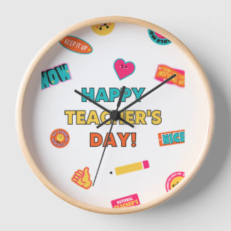 Fröhliches Lehrergeschenk Uhr