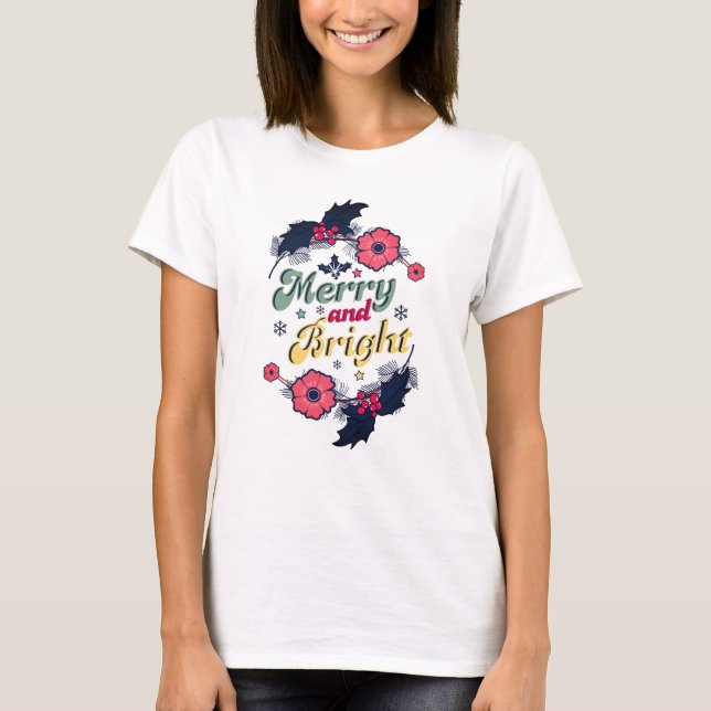 Fröhliches, lustiges Weihnachtsgeschmack T-Shirt (Vorderseite)