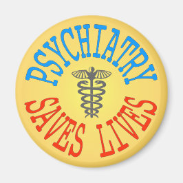 Fröhliches Magnet für Psychiatrie