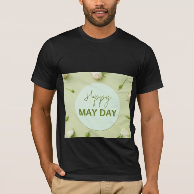 Fröhliches Maidesign  T-Shirt (Vorderseite)
