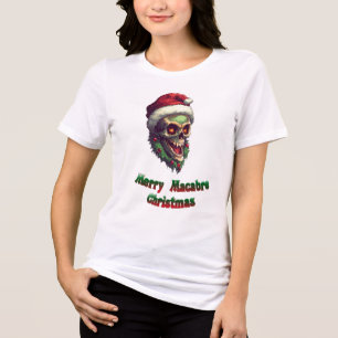 Fröhliches makaberes Weihnachten Tri-Blend Shirt