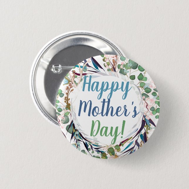 Fröhliches Müttertagsgeschenk für Mama Oma Button (Vorne & Hinten)