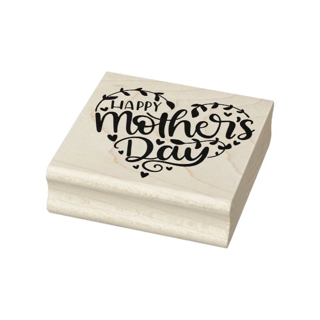 Fröhliches Muttertagsherz Gummistempel (Stempel)