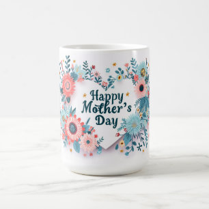 Fröhliches Muttertagsherz Kaffeetasse