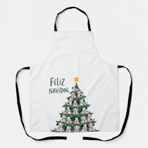 Fröhliches Navidog Weihnachten Hund T-Shirt, Lusti Schürze