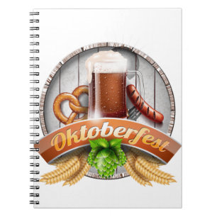 fröhliches Oktoberfest Notizblock
