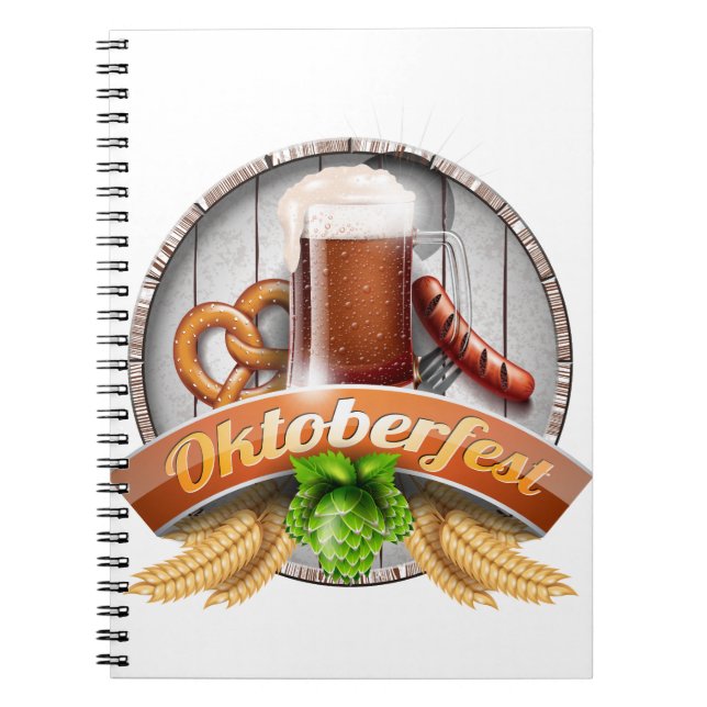 fröhliches Oktoberfest Notizblock (Vorderseite)