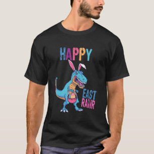 Fröhliches Ost-Rawr-Oster-Dinosaurier-Ostern-T-Rex T-Shirt