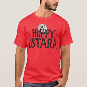 Fröhliches Ostara  süßer Hase Kaninchen Frühling p T-Shirt