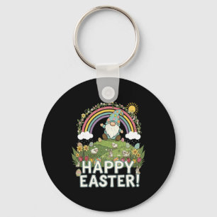 Fröhliches Ostergarten-Gnom-Eier-Suche-Geschenk Mä Schlüsselanhänger