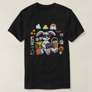 Fröhliches Osterhase Ei Gamer Halloween Gaming T-Shirt