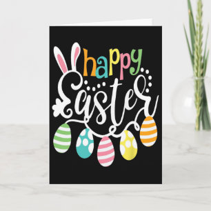 Fröhliches Osterhase Kaninchen Gesicht Lustiger Os Karte