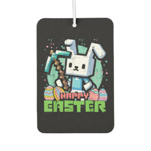 Fröhliches Osterhase Pixel-Spiel  Autolufterfrischer
