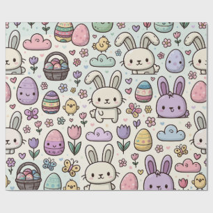 Fröhliches Osterhasenmuster Geschenkpapier